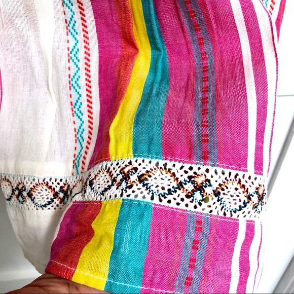 💠 dRA Los Angeles Multi Stripe Blouse - Picture 8 of 11